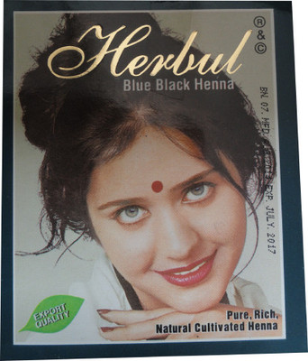 

Allin Exporters Blue Black Henna Dye / Color For Silky & Lustrous Hair - Home Remedy(60 g)