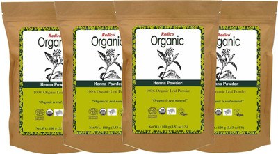 

Radico Organic Henna Powder (Pack of 4)(400 g)