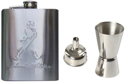 

Highlight With Funnel Stainless Steel Hip Flask(236 ml)