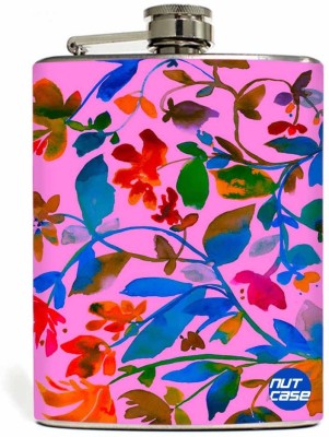 Nutcase Floral Watercolour Stainless Steel Hip Flask(250 ml)