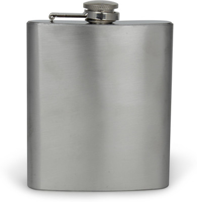 

Taino Silver Stainless Steel Hip Flask(207 ml)