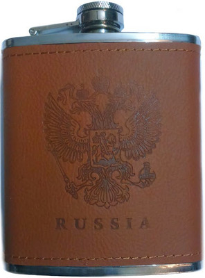 

Pia International Covered Russia Design Stainless Steel Hip Flask(236 ml)