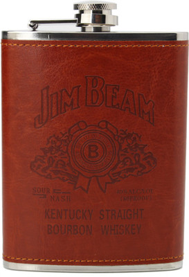 

Chrome Jim Beam Steel Hip Flask(236 ml)