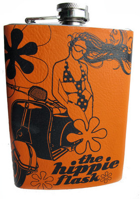 The Big Bag Theory Retro Faux Leather Hip Flask(237 ml)