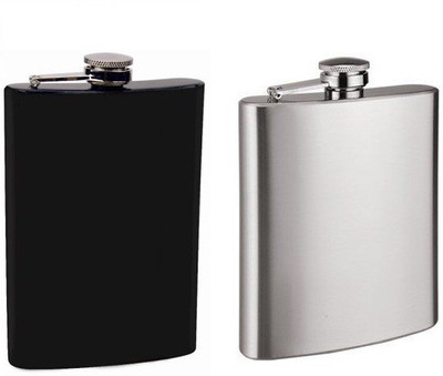 

Phoenix Matte Black And Silver Hip Flask(236 ml)