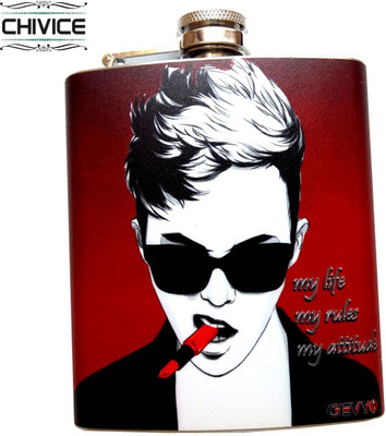 

CHIVICE Designer Stainless Steel Hip Flask(203 ml)