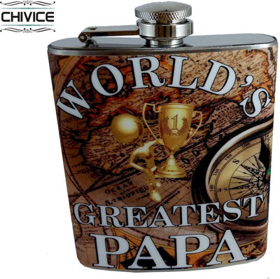 

CHIVICE Designer Stainless Steel Hip Flask(203 ml)