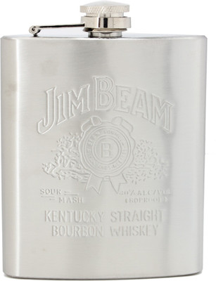 

Chrome Jim Beam Steel Hip Flask(207 ml)