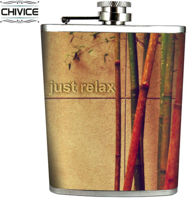 

CHIVICE 3128bamboo Stainless Steel Hip Flask(233 ml)