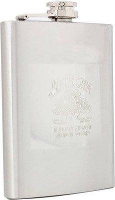 

Jim Beam Silver Matte Finish Steel Hip Flask(236 ml)