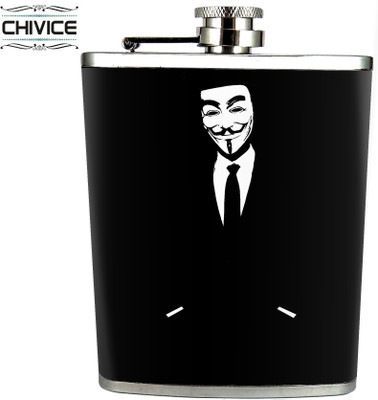 

CHIVICE 3188MaskCuff Stainless Steel Hip Flask(233 ml)