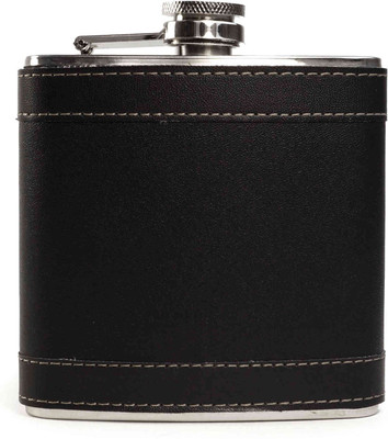 

Crackndeal Stainless Steel, Leather Finish Hip Flask(236 ml)