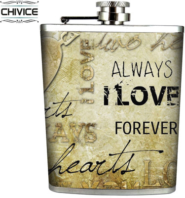 

CHIVICE 3148AlwaysLove Stainless Steel Hip Flask(233 ml)