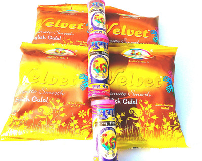 

COCK BRAND Holi Color Powder Pack of 7(Yellow, Orange, Pink, 450 g)