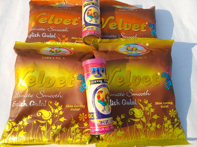 

COCK BRAND Holi Color Powder Pack of 6(Yellow, Orange, Pink, 420 g)