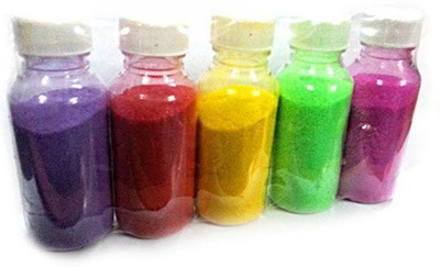 

Creative Gifts creative color Holi Color Powder Pack of 5(Red, Yellow, Purple, Green, 100 g)