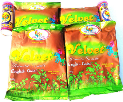 

COCK BRAND Holi Color Powder Pack of 6(Green, Pink, 420 g)