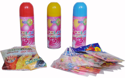 

Indigo Creatives Pichkari, Color, Balloon Holi Combo