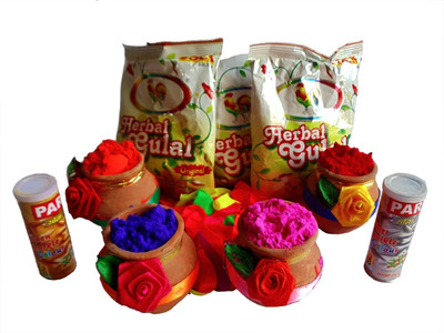 

Herbal Gulal Color, Balloon Holi Combo