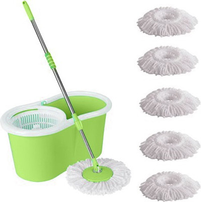 

WDS Best Easy To Clean Floor Magic Bucket 6 Absorbers, Floor, Wet and Dry Mop
