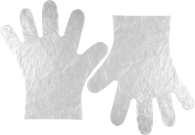 disposable transparent clear plastic gloves