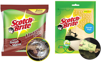 SCOTCH BRITE SB03 Cleaning Wipe, Scrub Pad For Rs. 79 @ 68 %