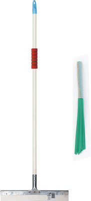 Vimal Ecowipe 400 Floor Cleaning Wiper+Kharata 24” Plastic Wet & Dry Broom Combo Set Wipes(Multicolor) Flipkart