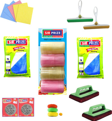

Sir Prize Pack of 26 Items - Multi-Purpose Premium Quality Cleaning Hamper for Home/ Office/ Hotel/ Labs/ Schools Cleaning Cloth, Cleaning Wipe, Cleaning Brush