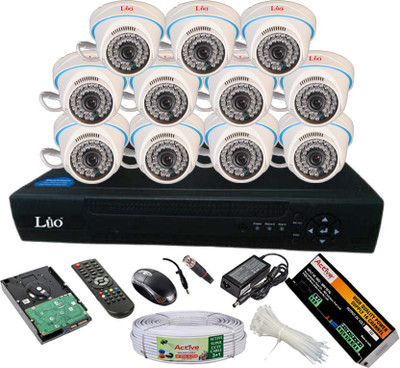 

Lio AHD Full Combo, AHD 1MP Dome Camera 11Pcs + Active Cable + 2TB HDD + AHD DVR 16 Channel Home Security Camera(2 TB)