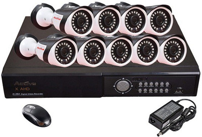 

Active AHD Full Combo, AHD 1MP Bullet Camera 9Pcs + AHD DVR 16 Channel Home Security Camera