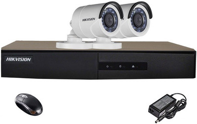 

Hik Vision Combo, HD DS-2CE16COT-IRP Bullet Camera 2Pcs + HD DVR 4 Channel Home Security Camera