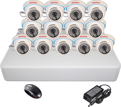 

Active Combo, AHD 1MP Dome Camera 13Pcs + F1 Mini DVR 16 Channel Home Security Camera