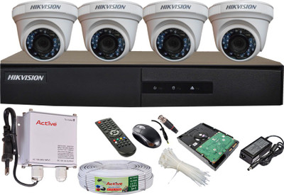 

Hik Vision DS7204HGHIE1,DS2CE56C2T-IRPF4 4 Channel Home Security Camera(500 GB)