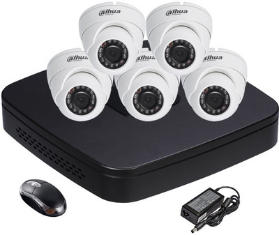 

Dahua HDCVI Combo, HDCVI Dome IR Camera 5Pcs + HDCVI DVR 8 Channel Home Security Camera