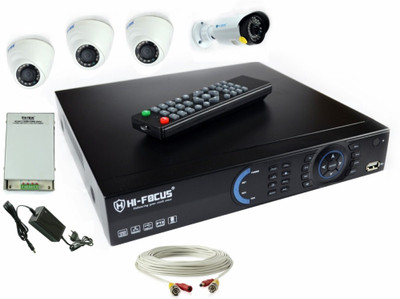 

Hi Focus HD-CVR-0401H1-4M 4 Channel Home Security Camera(500 GB)