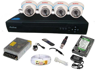 

Active Feel Free Life ACT4AHD4DF1 4 Channel Home Security Camera(1 TB)