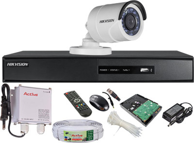 

Hik Vision DS7204HGHISH2CE56C2TIRPF1 4 Channel Home Security Camera(500 GB)