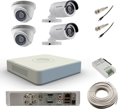 

Hik Vision 2 Bullet 2 Dome and DS-7104HWI-SH 4 Channel Home Security Camera(6 TB)