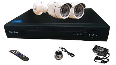 

Active Feel Free Life ACT4AHD2B 4 Channel Home Security Camera(500 GB)