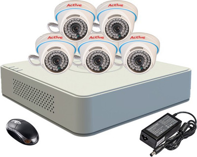 

Active Combo, AHD 1MP Dome Camera 5Pcs + F1 Mini DVR 8 Channel Home Security Camera