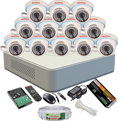 

Active Full Combo, AHD 1MP Dome Camera 12Pcs + Active Cable + 2TB HDD + F1 Mini DVR 16 Channel Home Security Camera(2 TB)