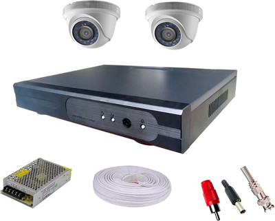 

Easy 1.3 AHD-DOME 2 channel Kit 4 Channel Home Security Camera(2 TB)
