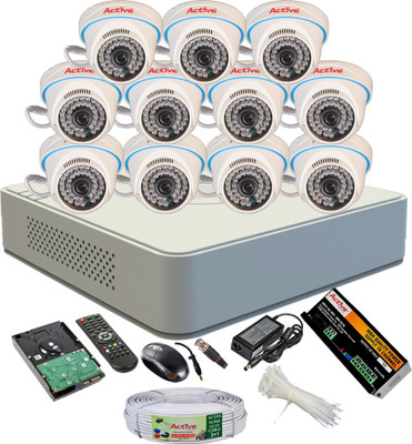 

Active Full Combo, AHD 1MP Dome Camera 11Pcs + Active Cable + 2TB HDD + F1 Mini DVR 16 Channel Home Security Camera(2 TB)