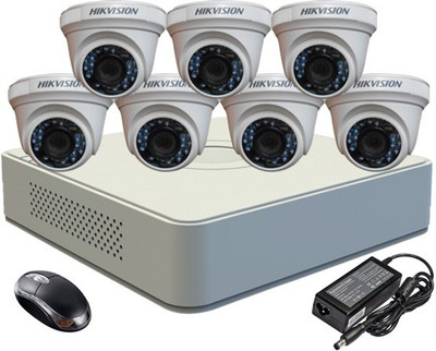 

Hik Vision Combo, DS-2CE56COT-IRPF Dome Camera 7Pcs + F1 Mini DVR 8 Channel Home Security Camera