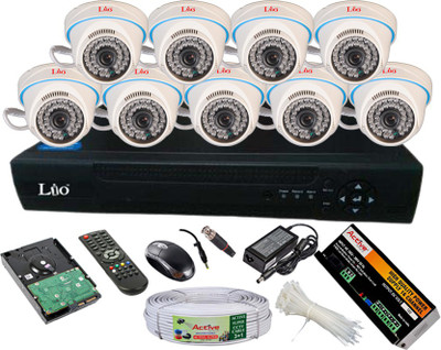 

Lio AHD Full Combo, AHD 1.3MP Dome Camera 9Pcs + Active Cable + 2TB HDD + AHD 16 Channel Home Security Camera(2 TB)