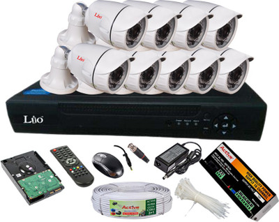 

Lio AHD Full Combo, AHD 1MP Bullet Camera 9Pcs + Active Cable + 2TB HDD + AHD DVR 16 Channel Home Security Camera(2 TB)