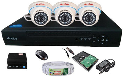 

Active Feel Free Life ACT4AHD3DF1 4 Channel Home Security Camera(1 TB)