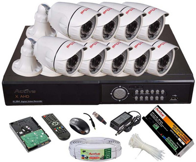 

Active AHD Full Combo, AHD 1MP Bullet Camera 9Pcs + Active Cable + 2TB HDD + AHD DVR 16 Channel Home Security Camera(2 TB)