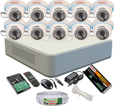 

Active Full Combo, AHD 1MP Dome Camera 10Pcs + Active Cable + 2TB HDD + F1 Mini DVR 16 Channel Home Security Camera(2 TB)