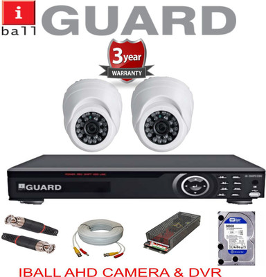 

Iball 2ch HD DVR Kit iB-HDB1332S 4 Channel Home Security Camera(4 TB)
